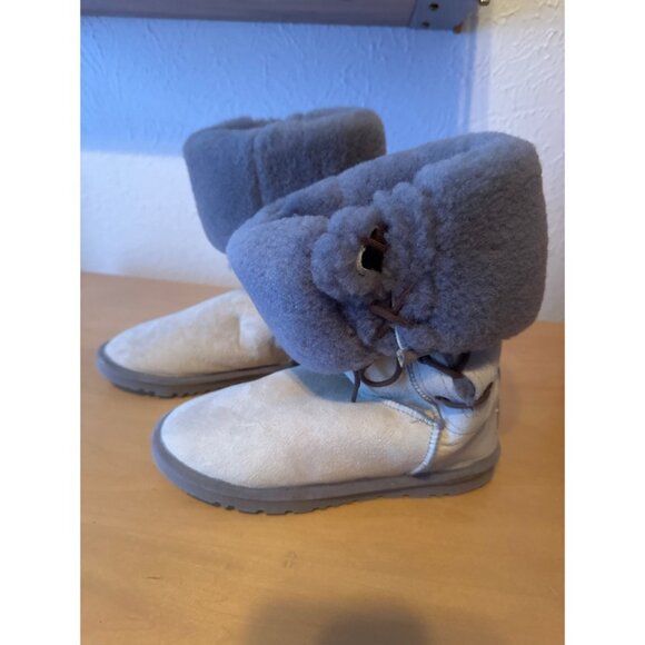 Jumbo UGG Australia Tall Lace Boots Sz 7-8 - Picture 4 of 7